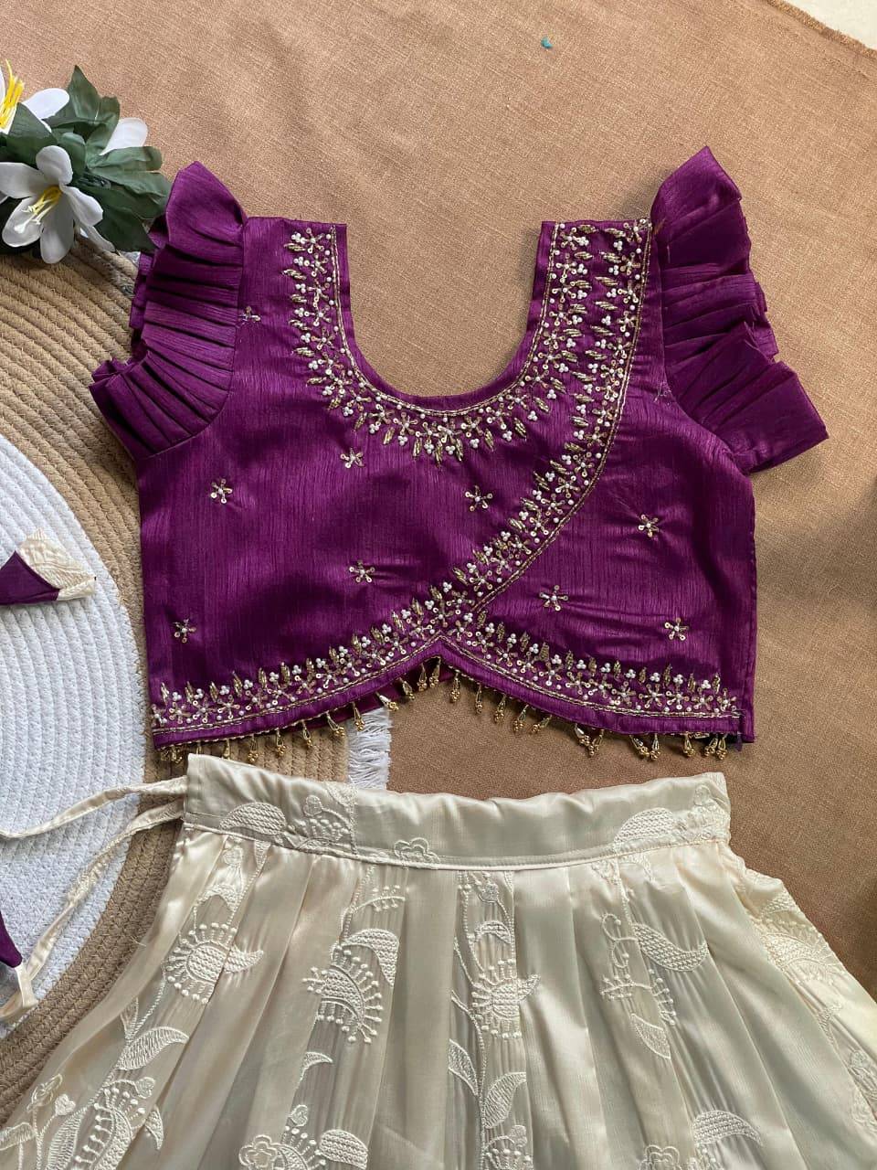 Mango Love Silk Purple Kids fashion market in Pune
